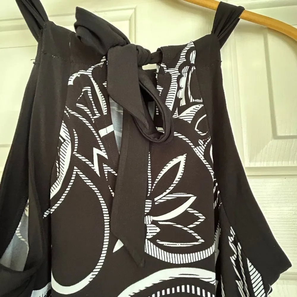 NWT White House Black Market High Neck Paisley Dress